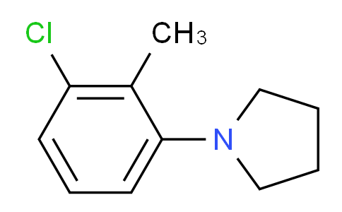 CAS No. 1020253-09-1, 1-(3-Chloro-2-methylphenyl)pyrrolidine