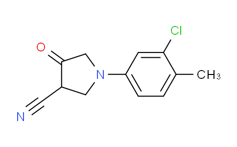CAS No. 1312139-73-3, 1-(3-Chloro-4-methylphenyl)-4-oxopyrrolidine-3-carbonitrile