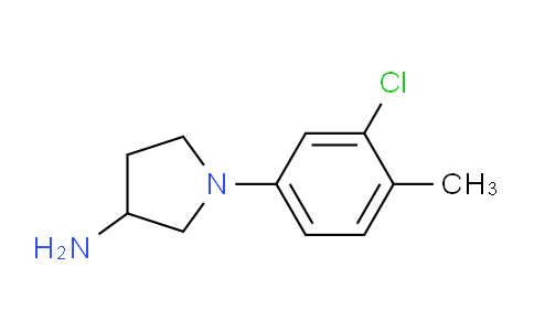 CAS No. 1181309-51-2, 1-(3-Chloro-4-methylphenyl)pyrrolidin-3-amine