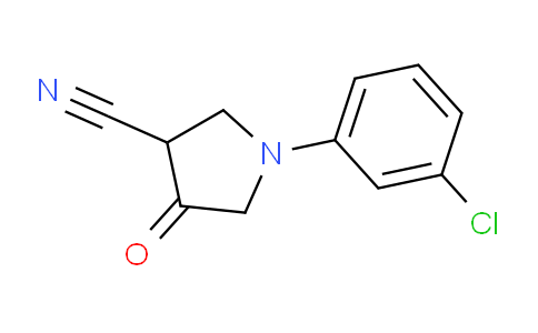 CAS No. 1312137-98-6, 1-(3-Chlorophenyl)-4-oxopyrrolidine-3-carbonitrile