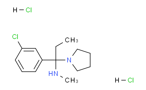 CAS No. 1159825-70-3, 1-(3-Chlorophenyl)-N-methyl-1-(pyrrolidin-1-yl)propan-1-amine dihydrochloride