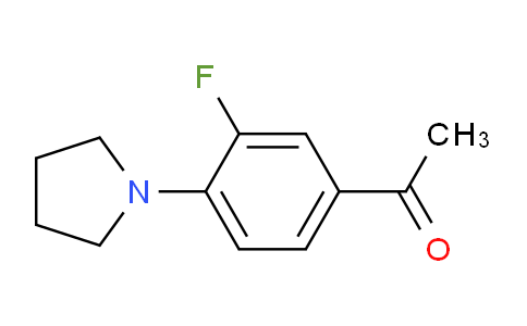 CAS No. 385380-85-8, 1-(3-Fluoro-4-(pyrrolidin-1-yl)phenyl)ethanone
