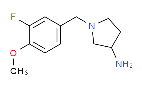 CAS No. 1044767-35-2, 1-(3-Fluoro-4-methoxybenzyl)pyrrolidin-3-amine