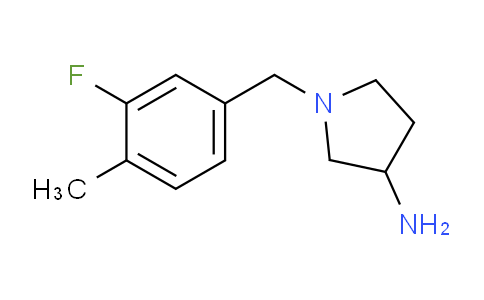 CAS No. 1341689-21-1, 1-(3-Fluoro-4-methylbenzyl)pyrrolidin-3-amine