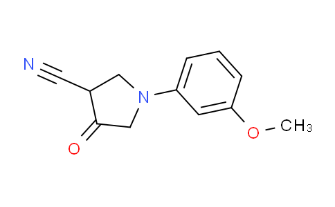 CAS No. 1312137-58-8, 1-(3-Methoxyphenyl)-4-oxopyrrolidine-3-carbonitrile