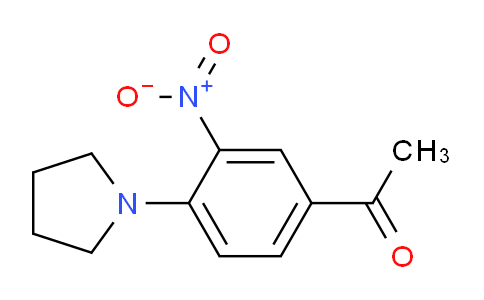 CAS No. 887595-31-5, 1-(3-Nitro-4-(pyrrolidin-1-yl)phenyl)ethanone