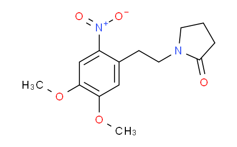 CAS No. 1171604-89-9, 1-(4,5-Dimethoxy-2-nitrophenethyl)pyrrolidin-2-one