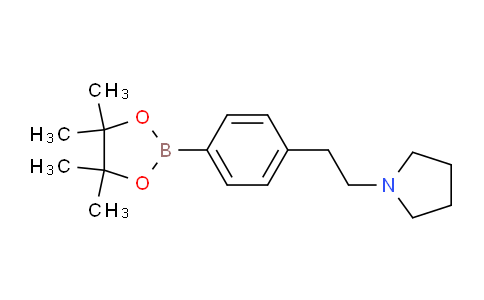 CAS No. 942921-91-7, 1-(4-(4,4,5,5-Tetramethyl-1,3,2-dioxaborolan-2-yl)phenethyl)pyrrolidine