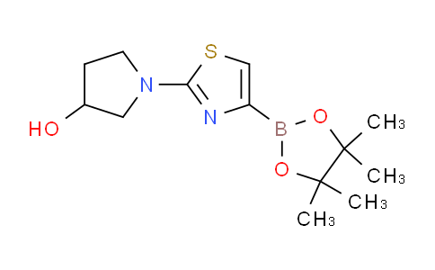 CAS No. 1309982-49-7, 1-(4-(4,4,5,5-Tetramethyl-1,3,2-dioxaborolan-2-yl)thiazol-2-yl)pyrrolidin-3-ol