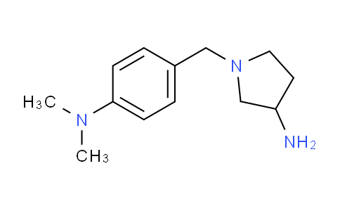 CAS No. 1247453-24-2, 1-(4-(Dimethylamino)benzyl)pyrrolidin-3-amine