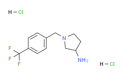 CAS No. 869747-17-1, 1-(4-(Trifluoromethyl)benzyl)pyrrolidin-3-amine dihydrochloride