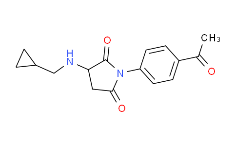 CAS No. 1415719-09-3, 1-(4-Acetylphenyl)-3-((cyclopropylmethyl)amino)pyrrolidine-2,5-dione