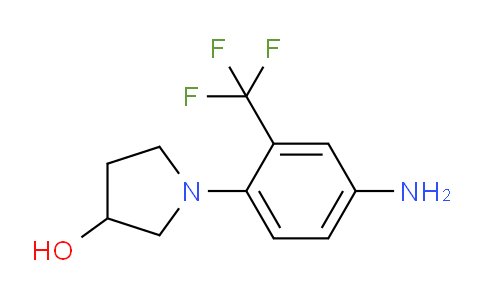 CAS No. 1220019-17-9, 1-(4-Amino-2-(trifluoromethyl)phenyl)pyrrolidin-3-ol