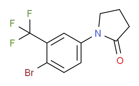 CAS No. 1261994-99-3, 1-(4-Bromo-3-(trifluoromethyl)phenyl)pyrrolidin-2-one