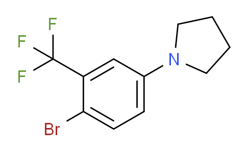 CAS No. 1020252-86-1, 1-(4-Bromo-3-(trifluoromethyl)phenyl)pyrrolidine