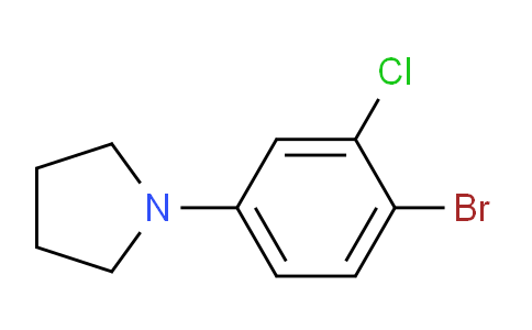 CAS No. 1291487-20-1, 1-(4-Bromo-3-chlorophenyl)pyrrolidine