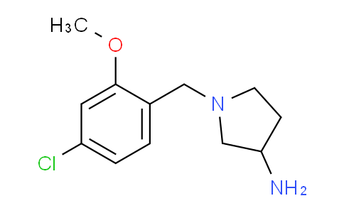 CAS No. 1707746-69-7, 1-(4-Chloro-2-methoxybenzyl)pyrrolidin-3-amine