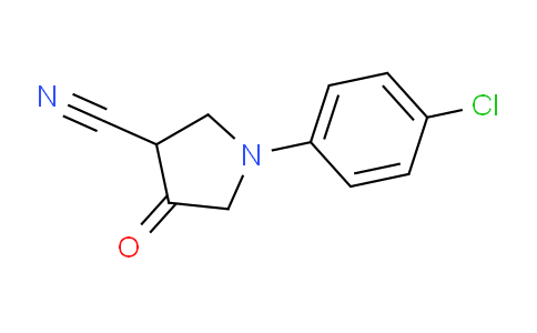 CAS No. 23935-48-0, 1-(4-Chlorophenyl)-4-oxopyrrolidine-3-carbonitrile