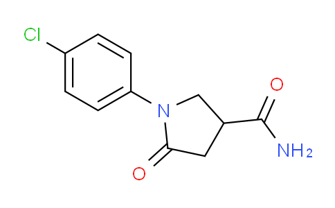 CAS No. 60655-92-7, 1-(4-Chlorophenyl)-5-oxopyrrolidine-3-carboxamide