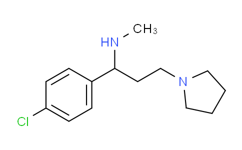CAS No. 672309-97-6, 1-(4-Chlorophenyl)-N-methyl-3-(pyrrolidin-1-yl)propan-1-amine