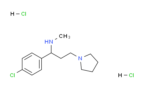 CAS No. 1956324-90-5, 1-(4-Chlorophenyl)-N-methyl-3-(pyrrolidin-1-yl)propan-1-amine dihydrochloride