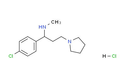 CAS No. 1159826-07-9, 1-(4-Chlorophenyl)-N-methyl-3-(pyrrolidin-1-yl)propan-1-amine hydrochloride