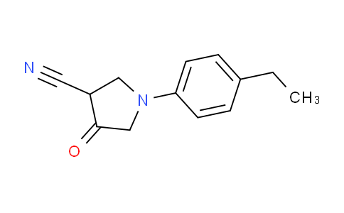 CAS No. 1312136-79-0, 1-(4-Ethylphenyl)-4-oxopyrrolidine-3-carbonitrile