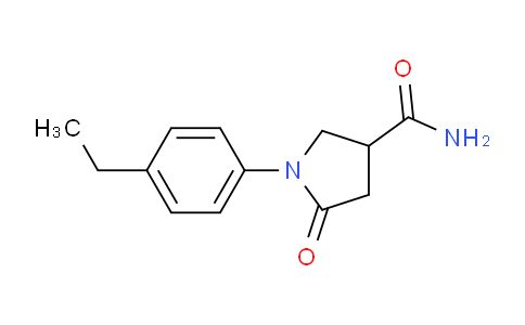 CAS No. 852410-96-9, 1-(4-Ethylphenyl)-5-oxopyrrolidine-3-carboxamide