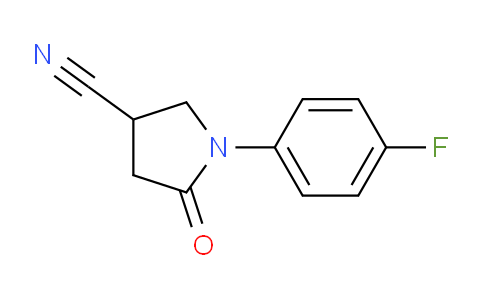 CAS No. 1017458-39-7, 1-(4-Fluorophenyl)-5-oxopyrrolidine-3-carbonitrile