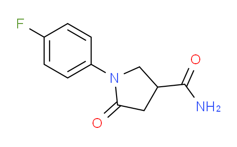 CAS No. 878730-38-2, 1-(4-Fluorophenyl)-5-oxopyrrolidine-3-carboxamide