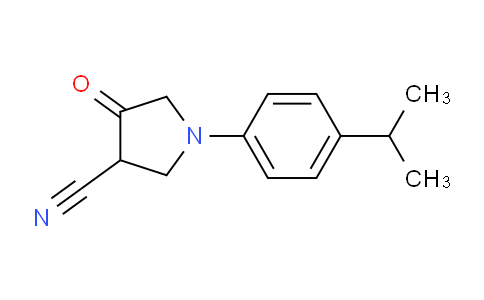 CAS No. 1312137-28-2, 1-(4-Isopropylphenyl)-4-oxopyrrolidine-3-carbonitrile