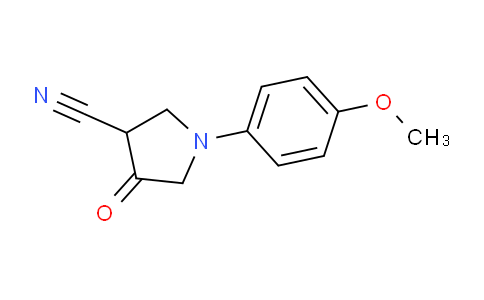 CAS No. 117652-37-6, 1-(4-Methoxyphenyl)-4-oxopyrrolidine-3-carbonitrile