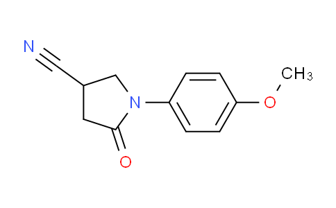 CAS No. 1017447-23-2, 1-(4-Methoxyphenyl)-5-oxopyrrolidine-3-carbonitrile