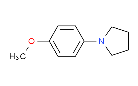 CAS No. 54660-04-7, 1-(4-Methoxyphenyl)pyrrolidine
