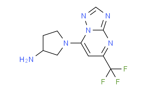 CAS No. 1708268-21-6, 1-(5-(Trifluoromethyl)-[1,2,4]triazolo[1,5-a]pyrimidin-7-yl)pyrrolidin-3-amine