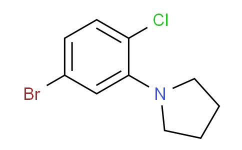 CAS No. 1261959-78-7, 1-(5-Bromo-2-chlorophenyl)pyrrolidine