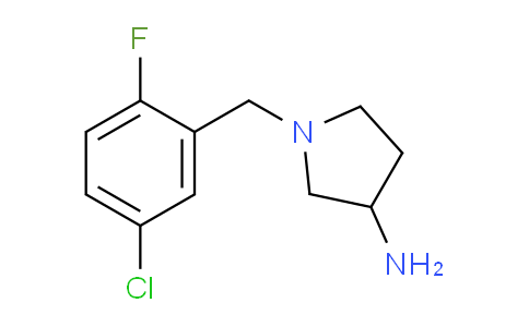 CAS No. 1599662-60-8, 1-(5-Chloro-2-fluorobenzyl)pyrrolidin-3-amine