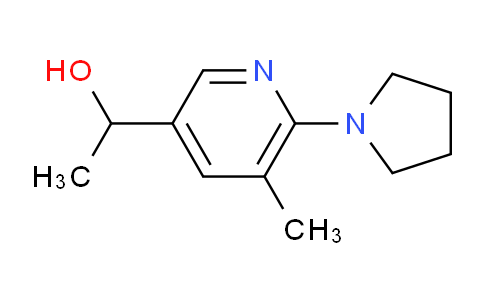 CAS No. 1355181-92-8, 1-(5-Methyl-6-(pyrrolidin-1-yl)pyridin-3-yl)ethanol