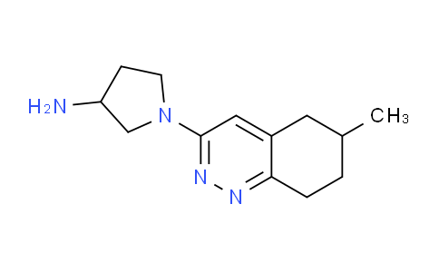 CAS No. 1707393-87-0, 1-(6-Methyl-5,6,7,8-tetrahydrocinnolin-3-yl)pyrrolidin-3-amine