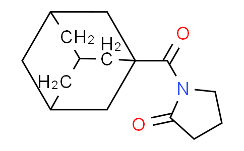 CAS No. 139143-53-6, 1-(Adamantane-1-carbonyl)pyrrolidin-2-one