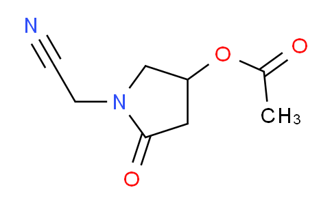 CAS No. 120125-66-8, 1-(Cyanomethyl)-5-Oxopyrrolidin-3-Yl Acetate