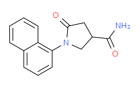 CAS No. 910443-55-9, 1-(Naphthalen-1-yl)-5-oxopyrrolidine-3-carboxamide