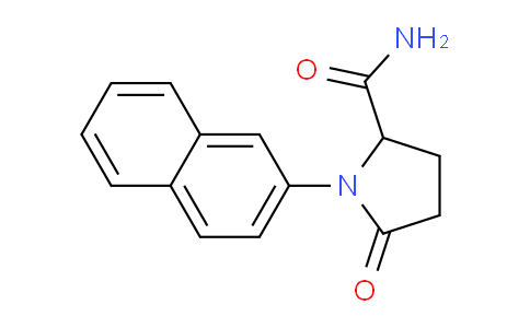 CAS No. 1219381-92-6, 1-(Naphthalen-2-yl)-5-oxopyrrolidine-2-carboxamide