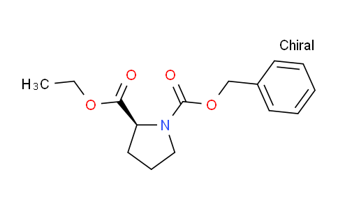 CAS No. 51207-69-3, 1-Benzyl 2-ethyl (S)-pyrrolidine-1,2-dicarboxylate