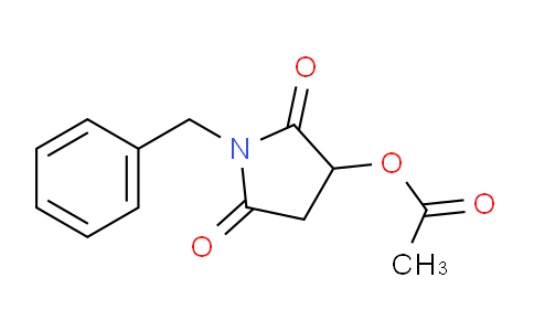 CAS No. 173353-34-9, 1-Benzyl-2,5-dioxopyrrolidin-3-yl acetate