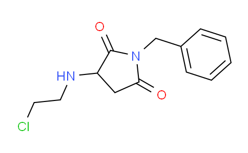 CAS No. 128740-10-3, 1-Benzyl-3-((2-chloroethyl)amino)pyrrolidine-2,5-dione