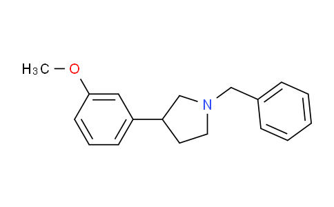 CAS No. 1056971-34-6, 1-Benzyl-3-(3-methoxyphenyl)pyrrolidine