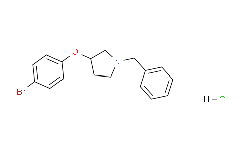 CAS No. 28490-95-1, 1-Benzyl-3-(4-bromophenoxy)pyrrolidine hydrochloride