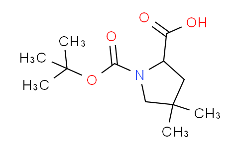 CAS No. 1613115-21-1, 1-Boc-4,4-dimethyl-pyrrolidine-2-carboxylic acid