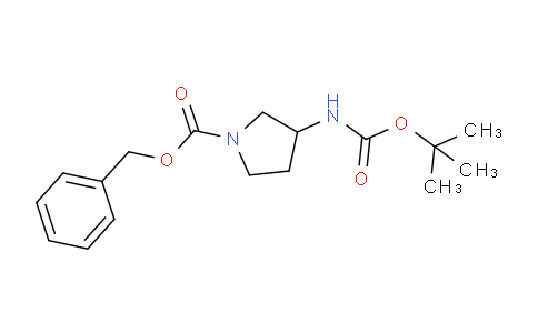 CAS No. 185057-49-2, 1-Cbz-3-Boc-aminopyrrolidine
